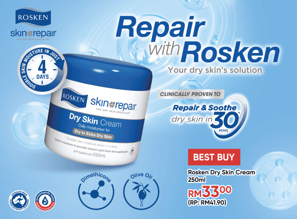 Rosken Dry Skin Cream 2s x 500ml | Provides Long Term Protection
