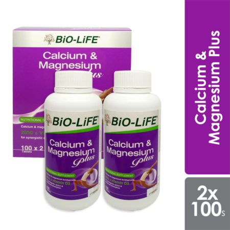 Bio-life Calcium & Magnesium Plus 2x100s | Bone Health