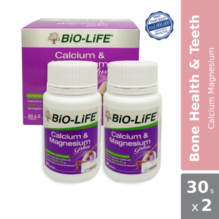 Bio-Life Calcium Magnesium Plus 2 x 30s | Maintains Healthy Bones and Teeth
