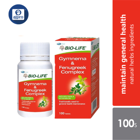 Bio-life Gymnema & Fenugreek Complex 100s | General Health Maintenance