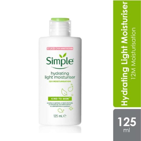 Simple Hydrating Light Moisturiser 125ml | Perfect for Sensitive Skin
