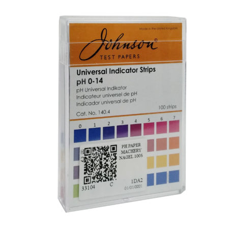 Johnson Test Paper Universal Indicator Strips PH 0-14 100s