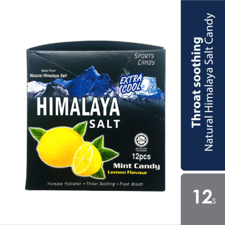 Himalaya Salt Sports Candy - Extra Cool Lemon 15gx12s | Throat Soothing