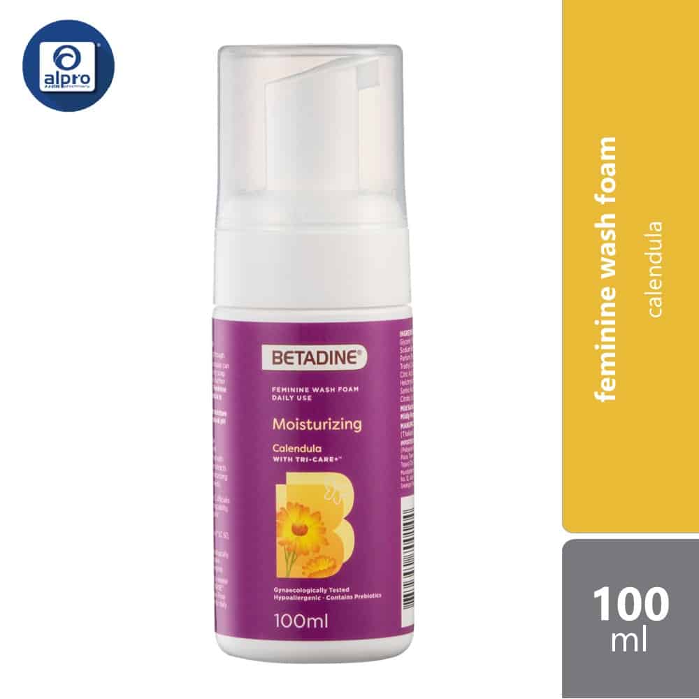 Betadine Feminine Wash Moist Calendula 100ml | Soothe and Calm Sensitive Skin