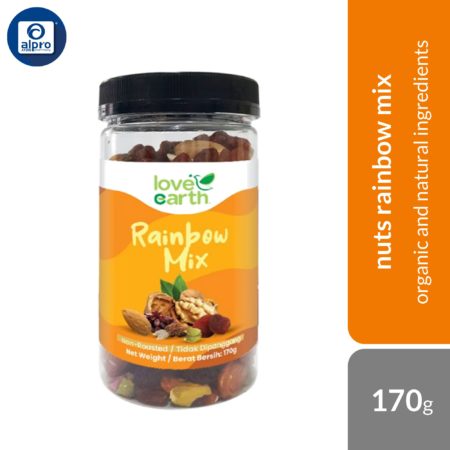 Love Earth Mixed Nuts (Mocktail/ Rainbow/ Cocktail) 170g | Organic and Natural Ingredients