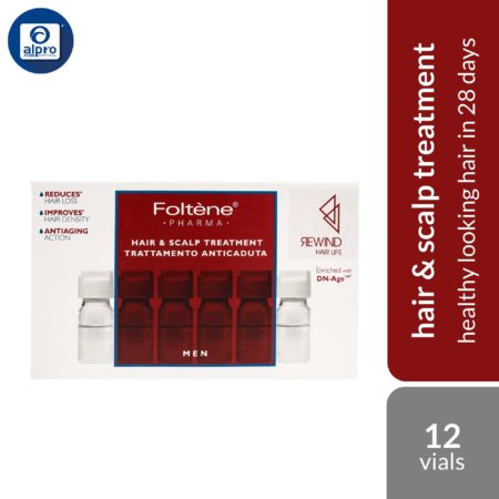 Foltene Pharma Hair & Scalp Treatment Men 8.3mL×12s | Healthy Looking Hair In 28 Days