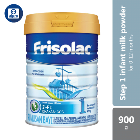 Frisolac GOS & DHA Step 1 Infant Milk Powder Formula 900g (For 0-12 Months)