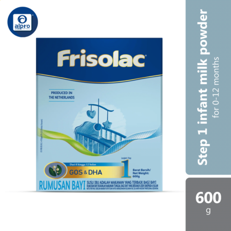 Frisolac GOS & DHA Step 1 Infant Milk Powder Formula 600g | For Infants Aged 0-12 Months