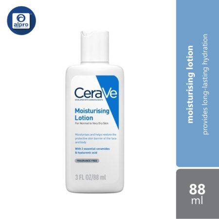 Cerave Daily Moist Lotion 88ml | Provides Long-Lasting Hydration
