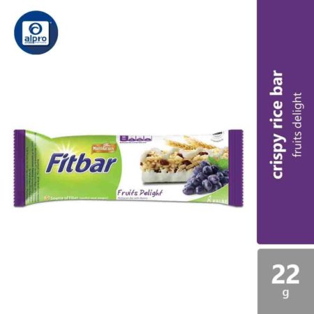 Fitbar Snack Bar (Fruits / Chocolate) 22g | Low Calorie Healthy Snack