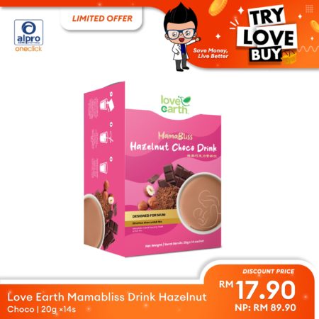 (TLB) Love Earth Mamabliss Drink Hazelnut Choco 20g ×14s