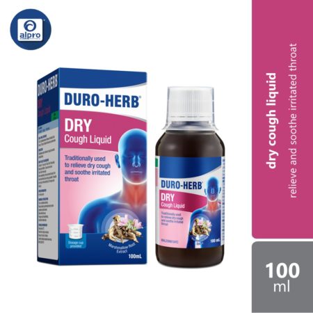 Duro-Herb Dry Cough Liquid 100ml | Relieve and Soothe Irritated Throat