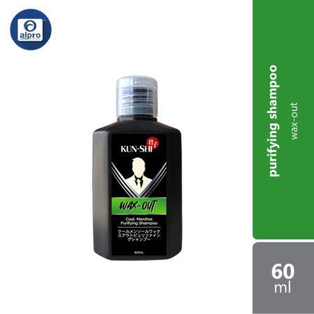 GSO Mini Kun-Shi 60ml (Wax Out Cool Menthol Purifying Men Shampoo/ 3 In 1 Men Hair Shampoo, Conditioner & Body Wash)