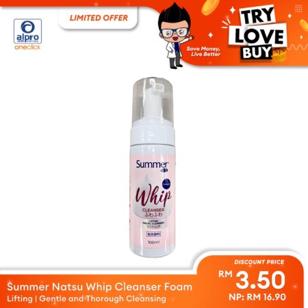 (TLB) Summer Natsu Whip Cleanser Foam Lifting 100mL | Gentle and Thorough Cleansing