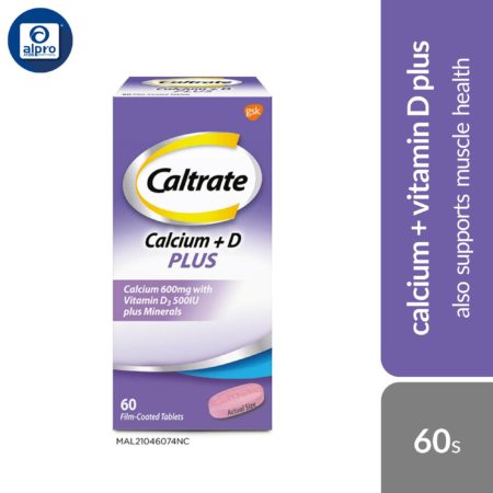 Caltrate Calcium + D Plus 60s | Supports Muscle and Bone Health