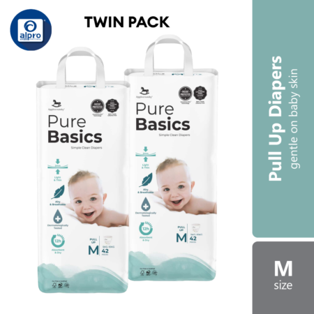 [Twin Pack] Applecrumby Purebasics Pull Up Diaper (M~XXL)