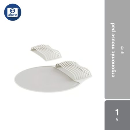 Curble Mouse Pad 1s (Grey/ Orange/ Navy) | Ergonomic Design