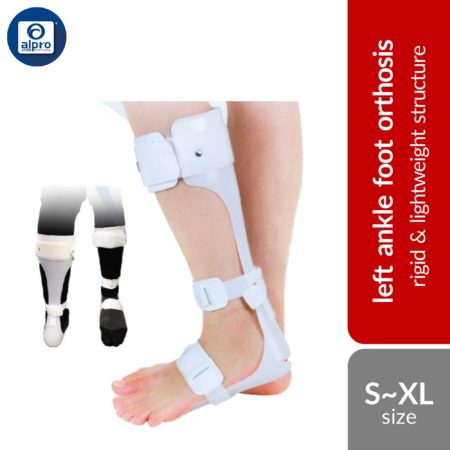 Dr.S.Ortho Ankle Foot Orthosis Left Foot AFO-018 (S/ M/ L/ XL) | Rigid & Lightweight Structure