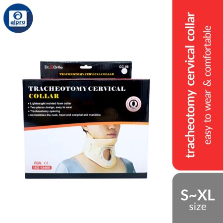 Dr.S.Ortho Tracheotomy Cervical Collar CC-06 (S/M, L/XL) | Easy to Wear & Comfortable