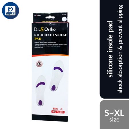 Dr.S.Ortho Silicone Full Insole Pad FC05 (S/ M/ L/ XL) | Shock Absorption & Prevent Slipping