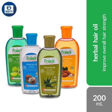 Franch Herbal Hair Oil 200mL | Improve Overall Hair Strength