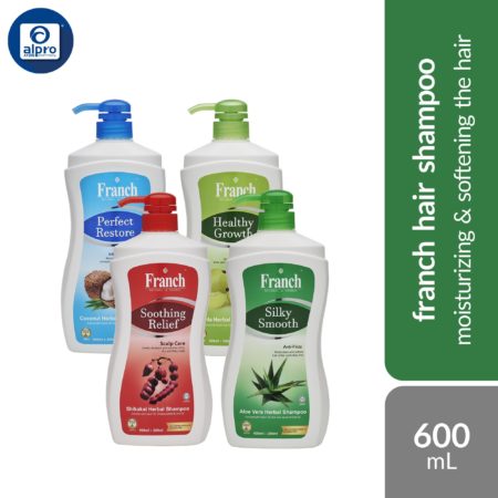 Franch Hair Shampoo (Assorted) 600mL | Moisturizing & Softening The Hair