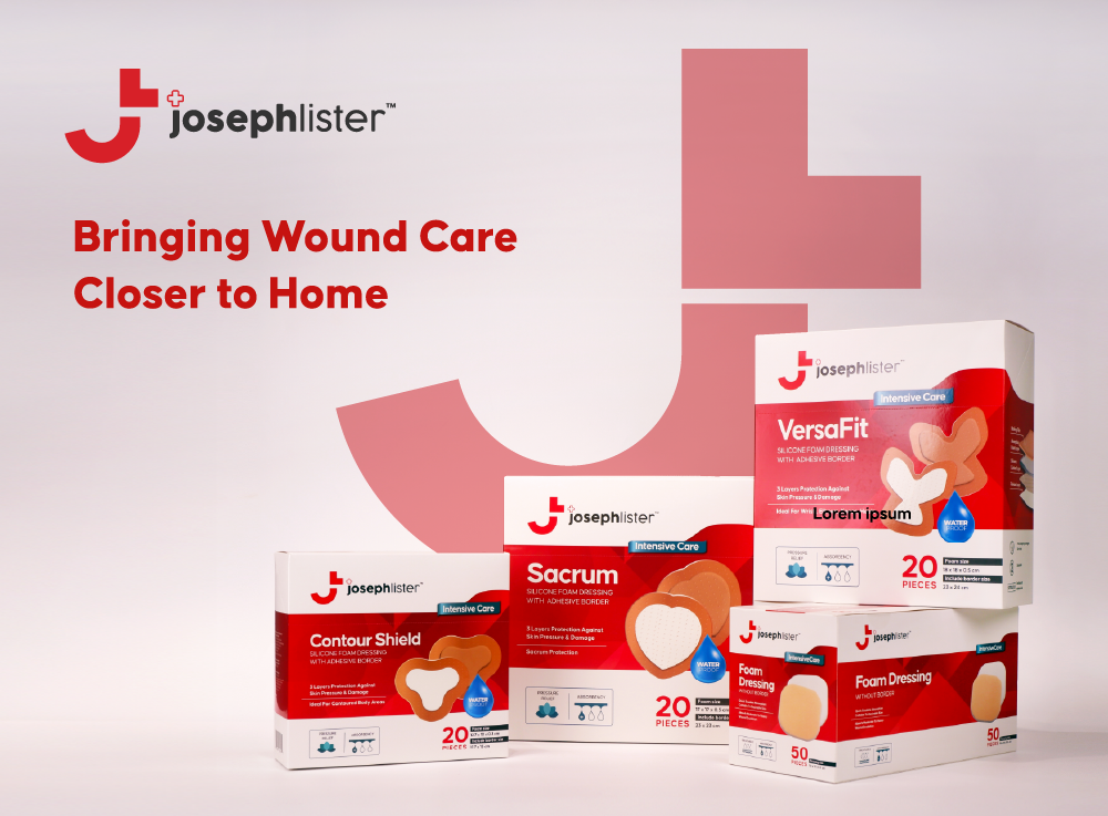 Josephlister Contour Shield Silicone Foam Dressing with Adhesive Border 12.7 X 10 X 0.3cm 1s