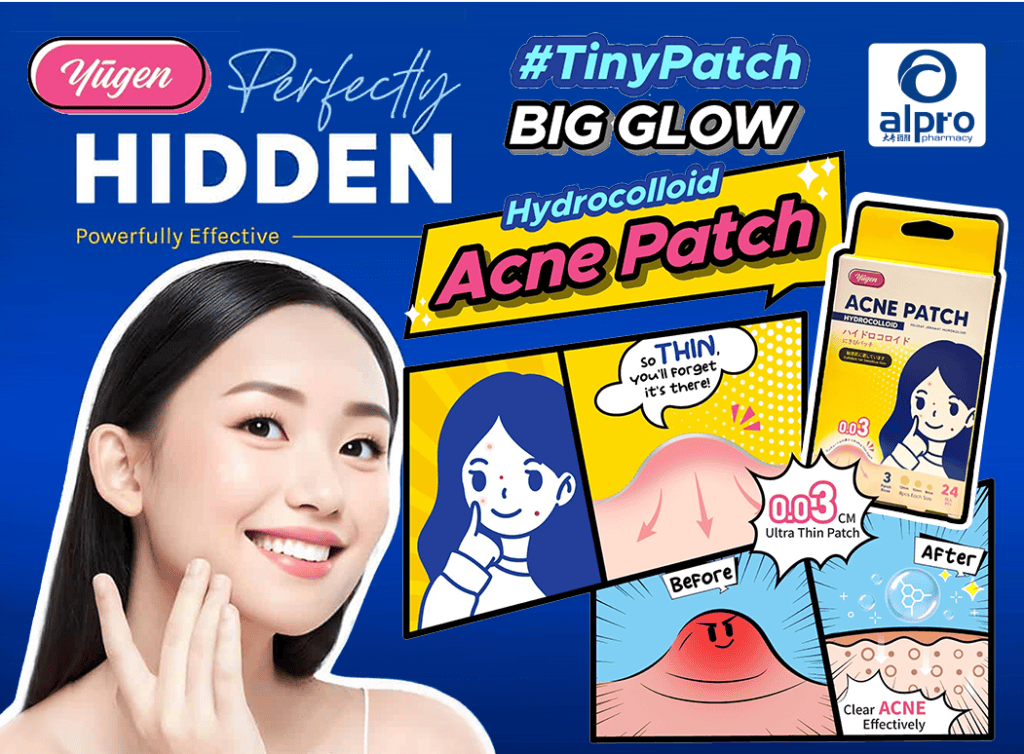Yugen Hydrocolloid Acne Patch 24s | Promotes Healing and Protect Skin