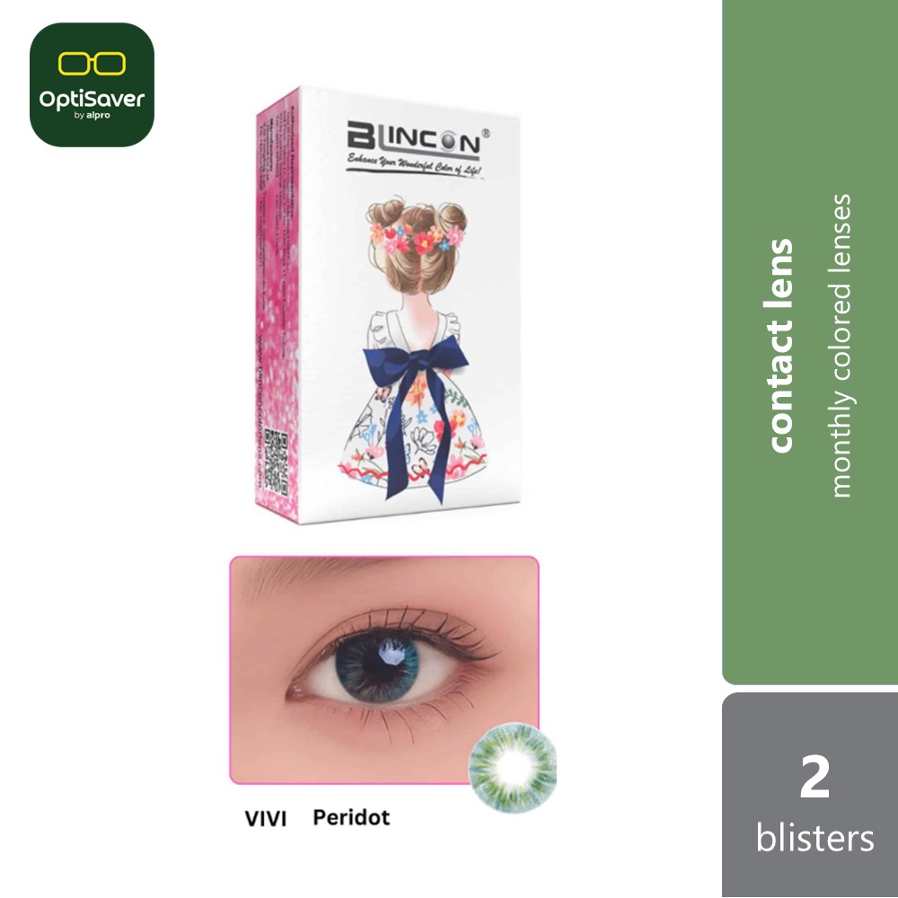 [Pre-Order] Blincon ViVi Color Lens 30D 2s | Monthly Contact Lenses [Peridot]