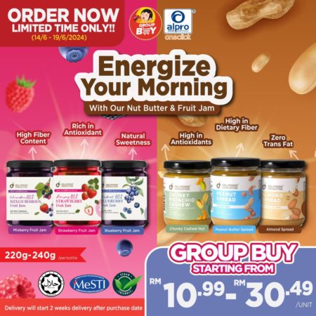 [Group Buy Delivery Starts: 30/06/2025] Delifood Butter Spread and Fruit Jam Various Flavour
