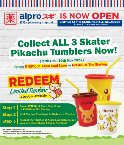 Alpro Japan Store – Opening Lifestyle_Pikachu Starling Mall Alpro Japan Store - Opening Lifestyle_Pikachu Starling Mall