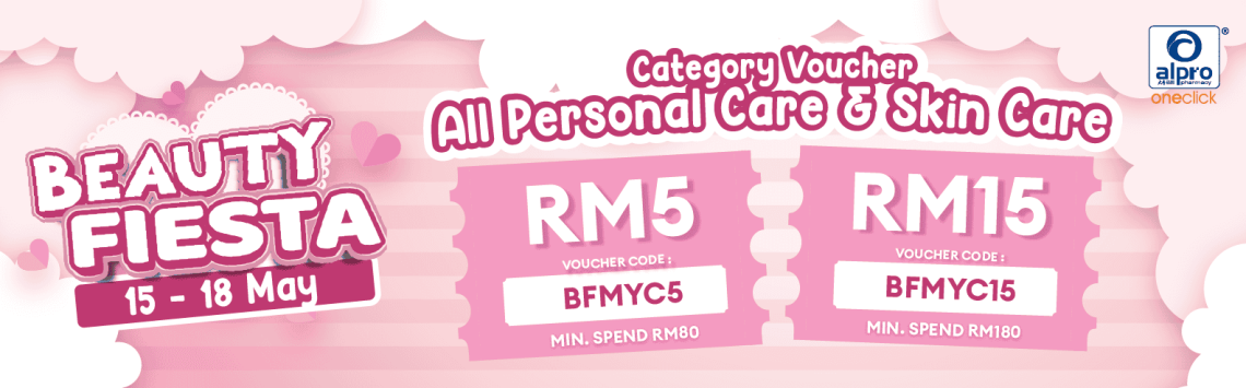 Personal Care Vouchers - Desktop - Beauty Fiesta May 2025 - OC Banner