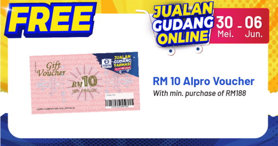 RM10 Alpro Voucher - Jualan Gudang Online May 2025 - General Mechanism Buyer Guide