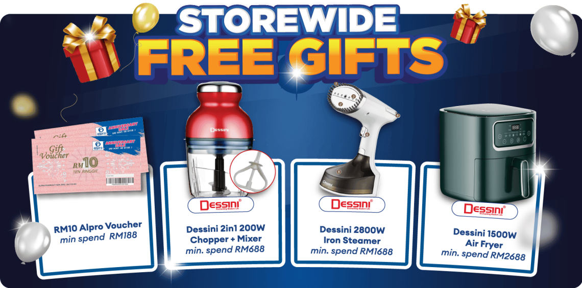Storewide Free Gifts